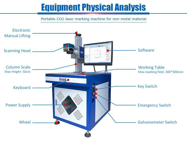 co2 large area marking machine