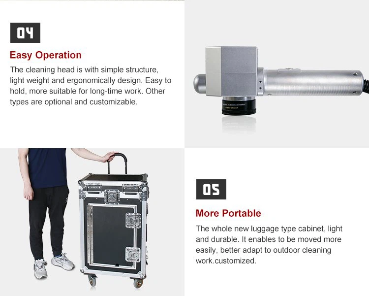 200W Luggage Type Laser Cleaning Machine For Metal and Nonmetal (3) 200W Luggage Type Laser Cleaning Machine For Metal and Nonmetal (3)