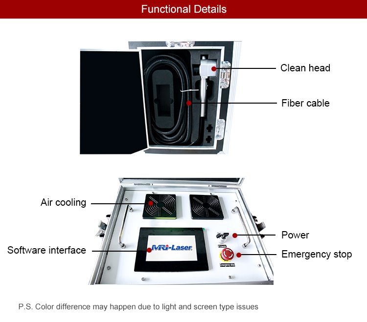 200W Portabale MOPA Laser Cleaning Machine for Providing Service and Rental (5)