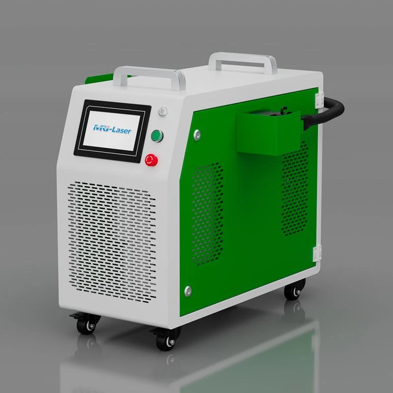 Máquina de limpieza láser de tipo compacto, suministro de fábrica, 1200 vatios, para eliminación de óxido de acero
