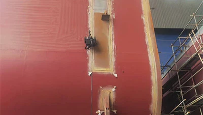 El robot de eliminación de rust a láser MRJ-Laser hizo su debut en el astille...