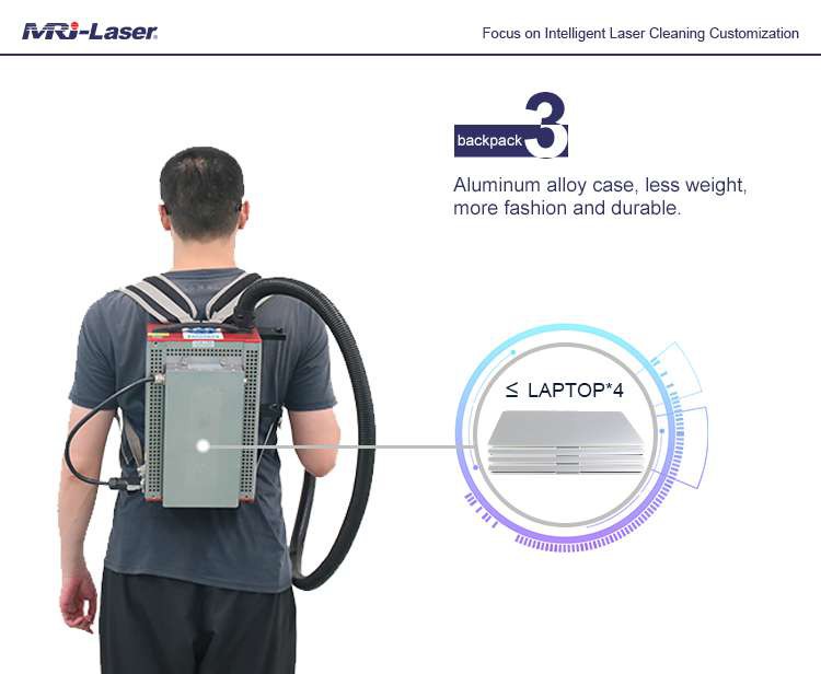 Backpack size laser cleaning machine05