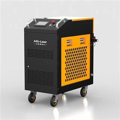 Máquina de limpieza por láser de pulsos láser Raycus de 500 vatios para el tratamiento industrial de superficies metálicas