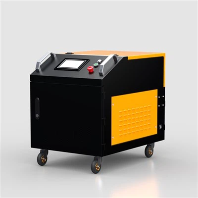 Máquina de limpieza láser de onda pulsada de 300 vatios para carrocería de motor