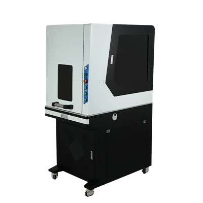 Máquina incluida de la marca del laser de la fibra de la protección 50W del laser de la clase IV del gabinete