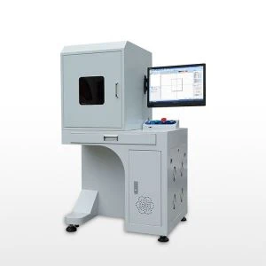 Máquina de marcado láser de fibra cerrada segura de la máquina de grabado de columna de gabinete MRJ-laser 30w