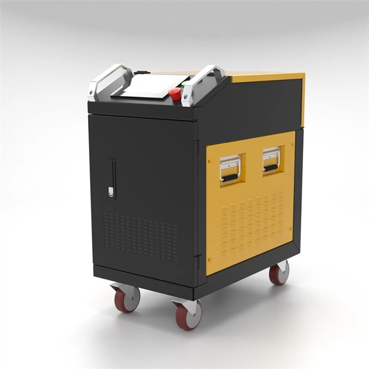 máquina de limpieza láser pulsada 200W para cobre y alto metal reflectante